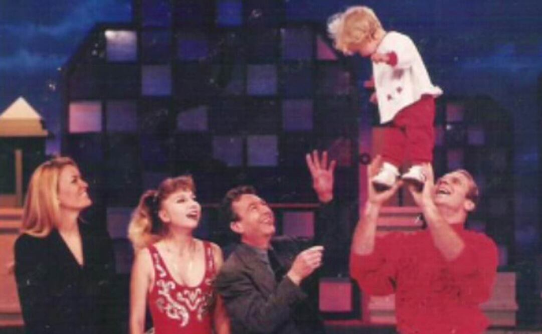 En los 90, Igor, Yuliya y Anastasia se presentaron en el programa Un Nuevo Día, con Rebeca de Alba y César Costa (Foto: Especial)