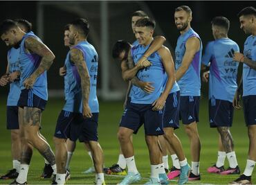 Argentina se entrena con dos sensibles bajas