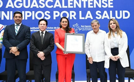 Reconocen a Aguascalientes por las mejores prácticas médicas cerebrovasculares; dan a gobernadora  Premio Alcaldes México 2025