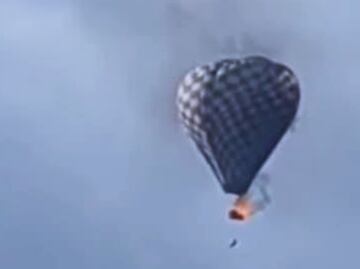 Globo aerostático se incendia y cae durante festival en Zacatecas; muere una persona