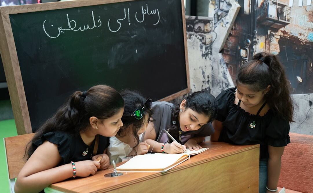 Al evento acudieron realizadores y familias; los niños participaron en actividades que les recordaron la importancia de Palestina y la comunidad árabe. Foto: Jesús Díaz/EL UNIVERSAL.