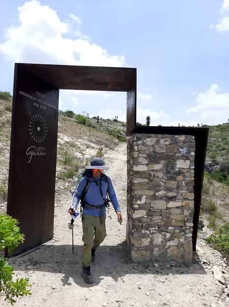 Uno de los marcos que están en el recorrido