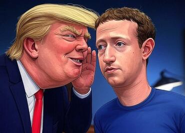 Zuckerberg, a los pies de Donald Trump