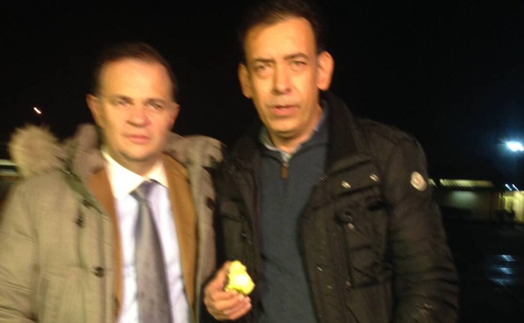 Humberto Moreira al salir de prisión: Foto: Ana Anabitarte