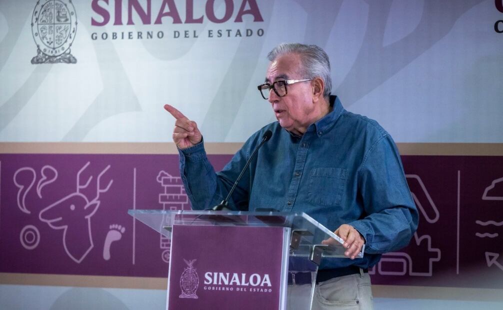 Gobernador de Sinaloa reconoce jornada de violencia (31/03/2025). Foto: Especial