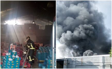Controlan incendio en fábrica de zapatos en Iztapalapa