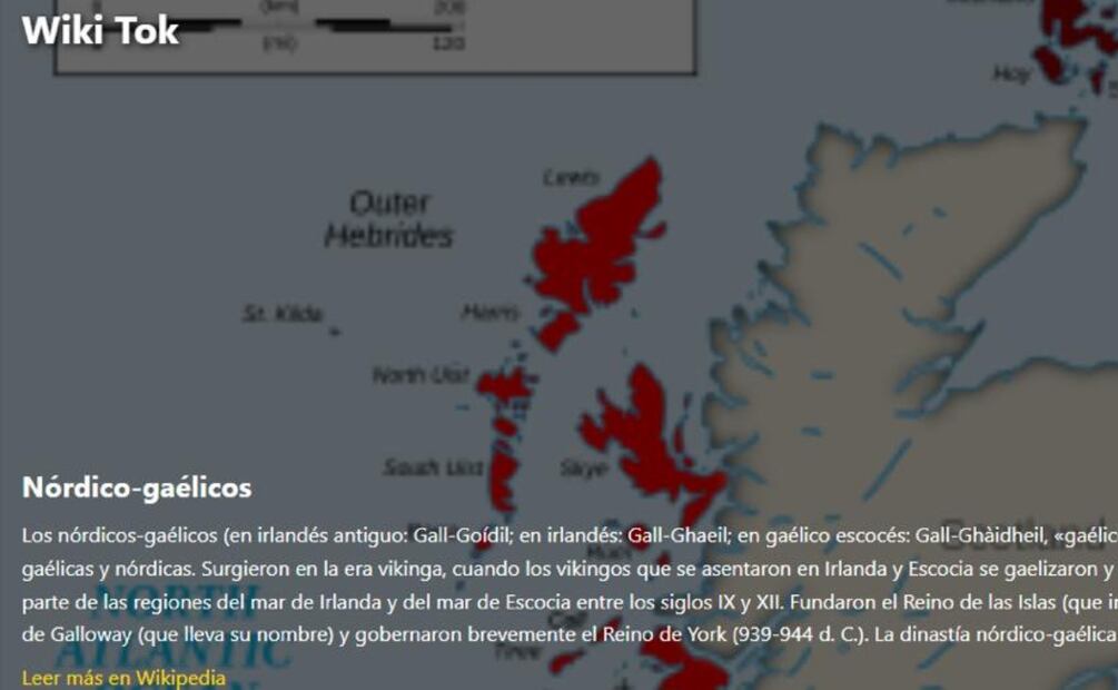 Qué es WikiTok. Imagen: captura de pantalla
