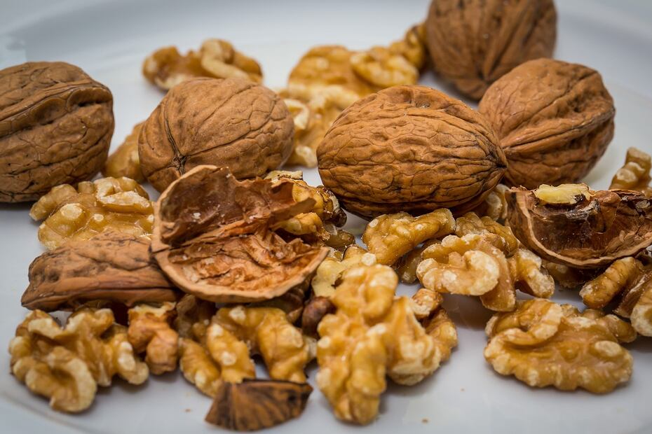 Nueces y Omega 3. Fuente: Pixabay