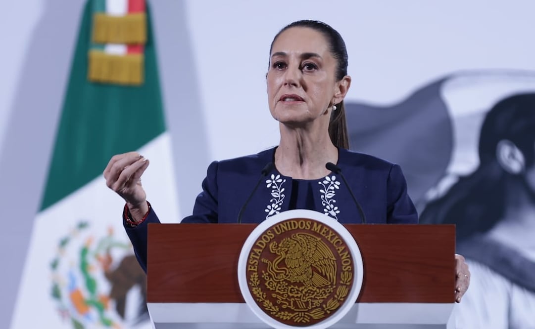 Conferencia del pueblo encabezada por la presidenta, Claudia Sheinbaum Pardo en el Salón Tesorería de Palacio Nacional. Foto: Fernanda Rojas/ El universal