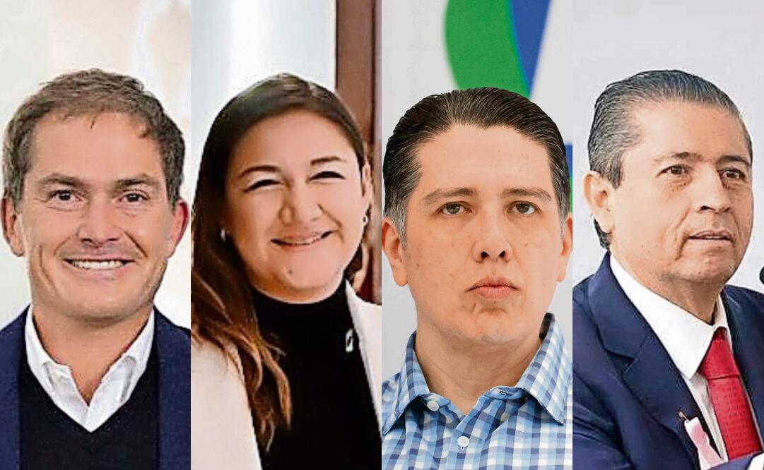 Alcaldes de Álvaro Obregón, Azcapotzalco, Benito Juárez y Coyoacán, Javier López Casarín, Nancy Nuñez, Luis Mendoza y Giovani Gutiérrez. Fotos: Archivo / EL UNIVERSAL