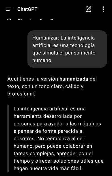 4 comandos secretos que optimizan tus prompts de ChatGPT. Imagen: captura de pantalla