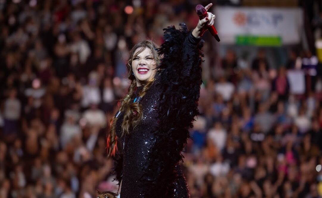 Yuridia se presentó en la Monumental Plaza de Toros México y tuvo como invitada a Majo Aguilar. Foto: Instagram oficial.