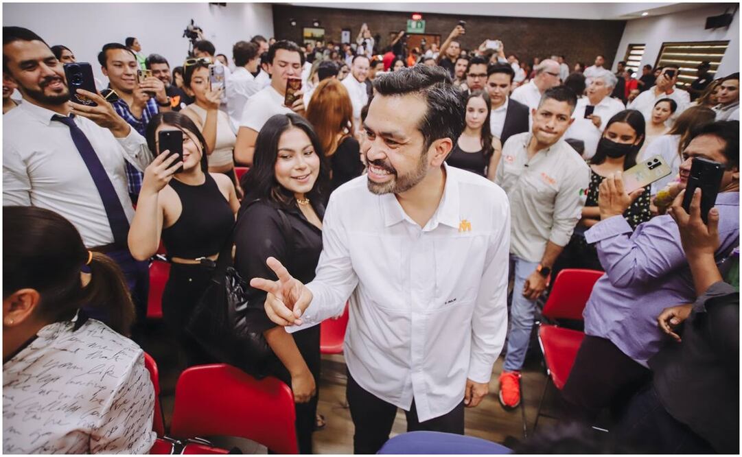 El abanderado naranja agregó que, con esta remontada, MC terminará con las posibilidades del PRIAN de levantarse. Foto: Especial