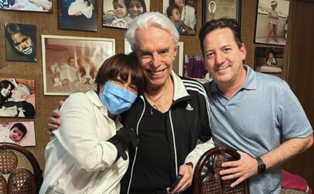 Alejandra Guzmán comparte foto con su padre Enrique Guzmán y si hermano Luis Enrique.