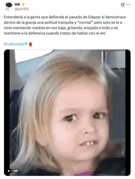 Memes de La Granja VIP. Foto: X