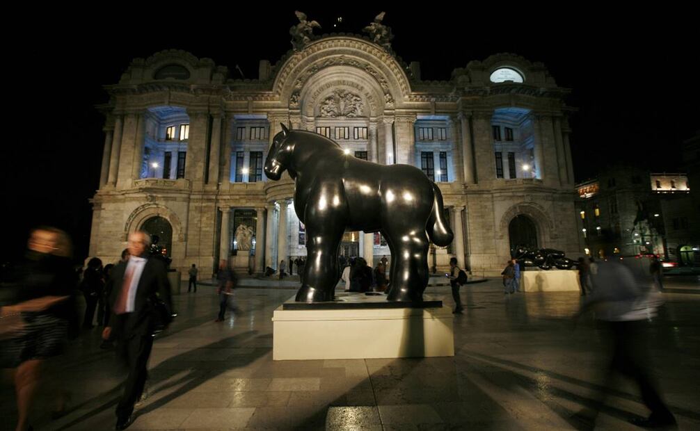 La obra de Fernando Botero en Bellas Artes. Foto: Archivo AP.