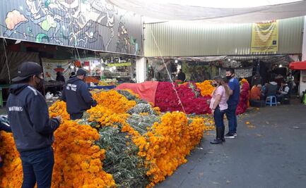 Por bajas ventas, regalan flor de cempasúchil en mercado Jamaica