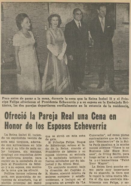 Cuando la reina Isabel II paseó en el mercado y bailó  "La Cucaracha" en México 