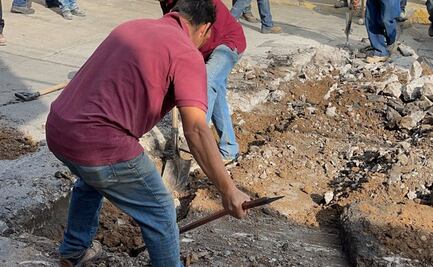 Lanzan gas pimienta a trabajadores del Sistema de Aguas para impedir obra en El Chaparral 