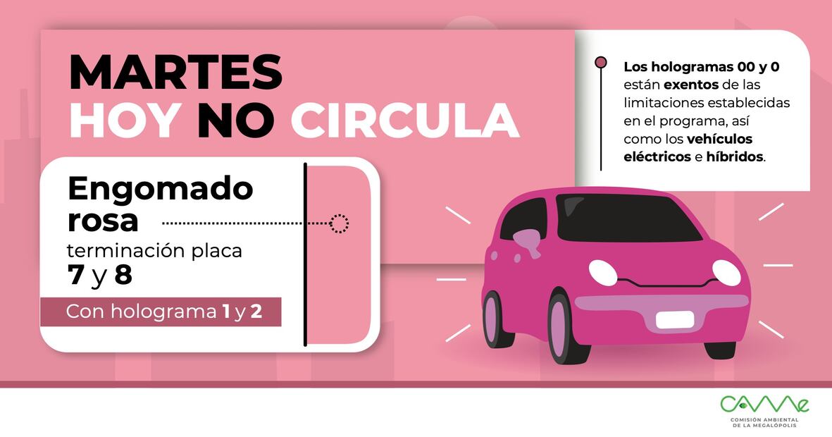 Hoy no circula. Foto: Especial