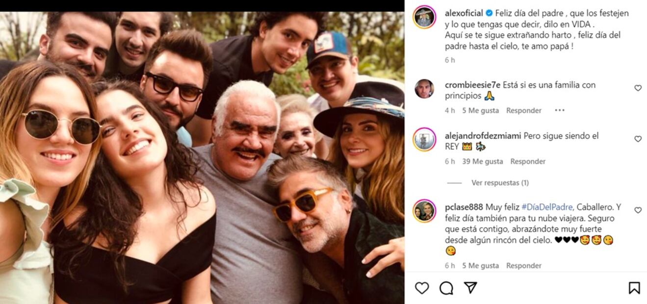 El cantante publicó una tierna felicitación para recordar a su padre. Foto: Instagram