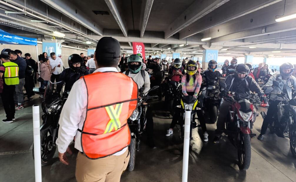 Operación del cuarto módulo de certificación para motociclistas(05/03/2025). Foto: Especial