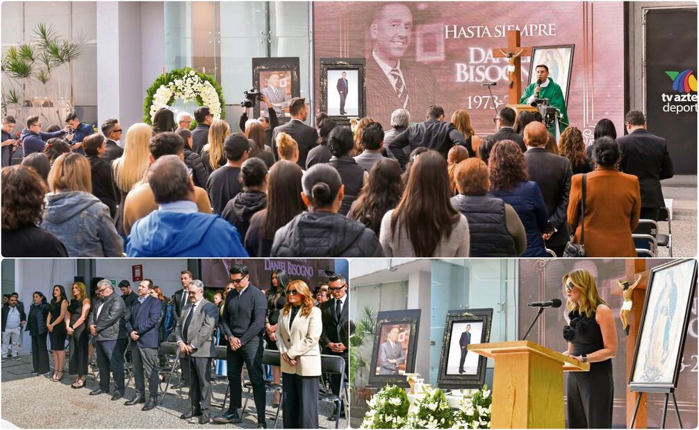 Sus colegas de Azteca lo despidieron con una misa hecha en la televisora. Fotos: Jair Ramírez / Azteca
