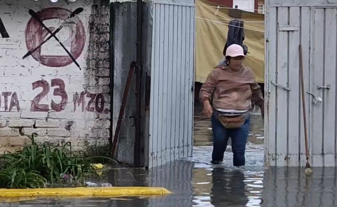 Afectaciones por inundaciones en colonias vulnerables . Foto: Especial