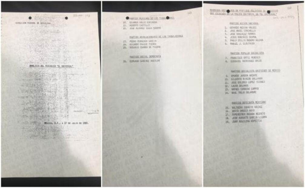Así vigilaron a EL UNIVERSAL en los años 80 por darle voz a opositores como Rosario Ibarra de Piedra