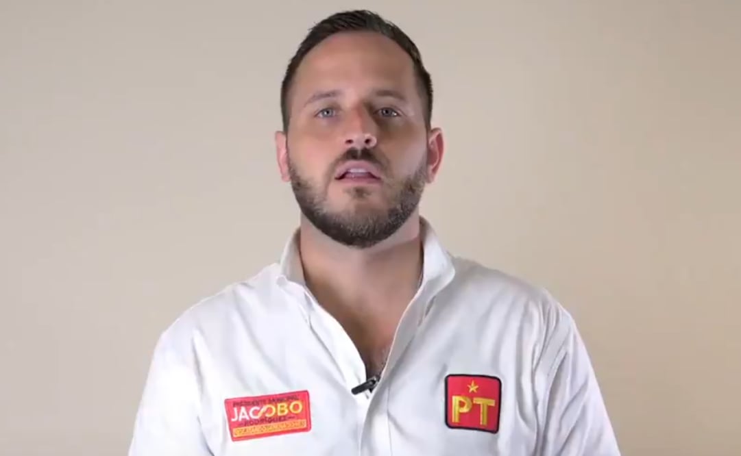 Alcalde de Piedras Negras, Coahuila, se enoja ante pregunta de antidoping (13/08/2025). Foto: Captura de pantalla