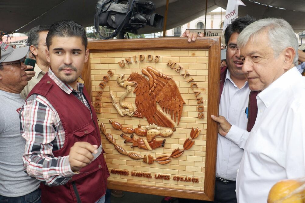 Andrés Manuel López Obrador advirtió que con el PRI no habrá mejoría, puesto que su candidato Alfredo del Mazo promete mano dura, pero es mentira. (IRVIN OLIVARES. EL UNIVERSAL)