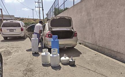 Acusan amenazas para guardar pipas de gas
