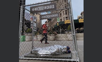 Jaulas denunciaron en NY detenciones de niños migrantes