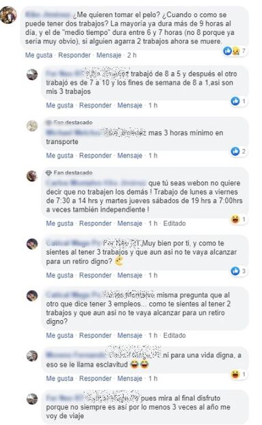 Lectores comparten en redes sociales que tienen hasta 3 trabajos por los bajos ingresos