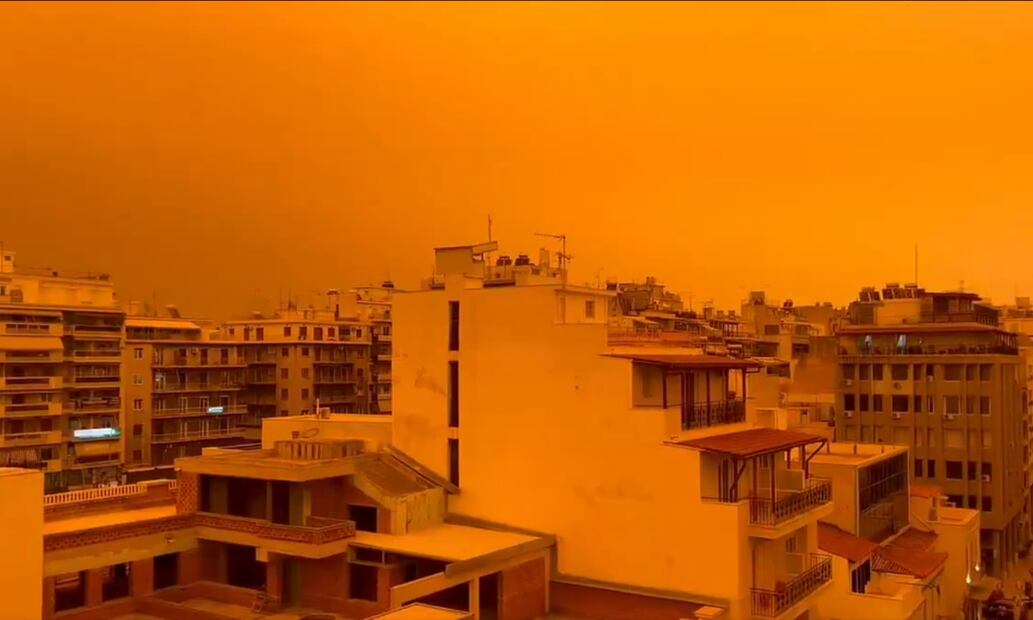 Polvo del Sahara. Foto: Captura de pantalla 