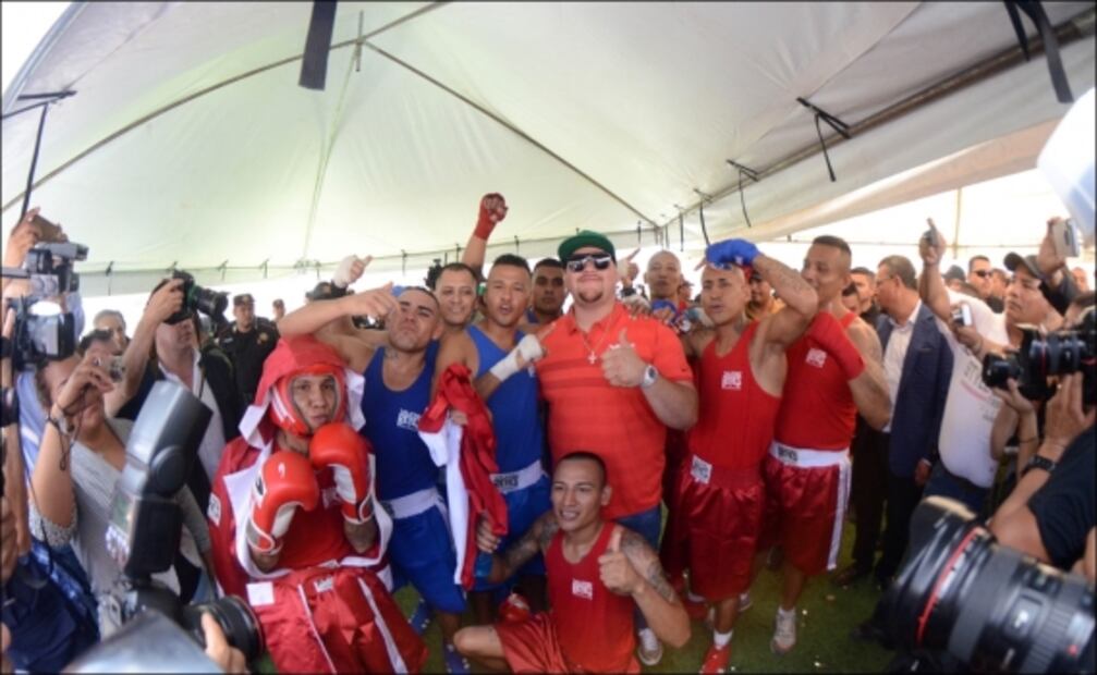 Andy Ruiz visitó penal de Topo Chico