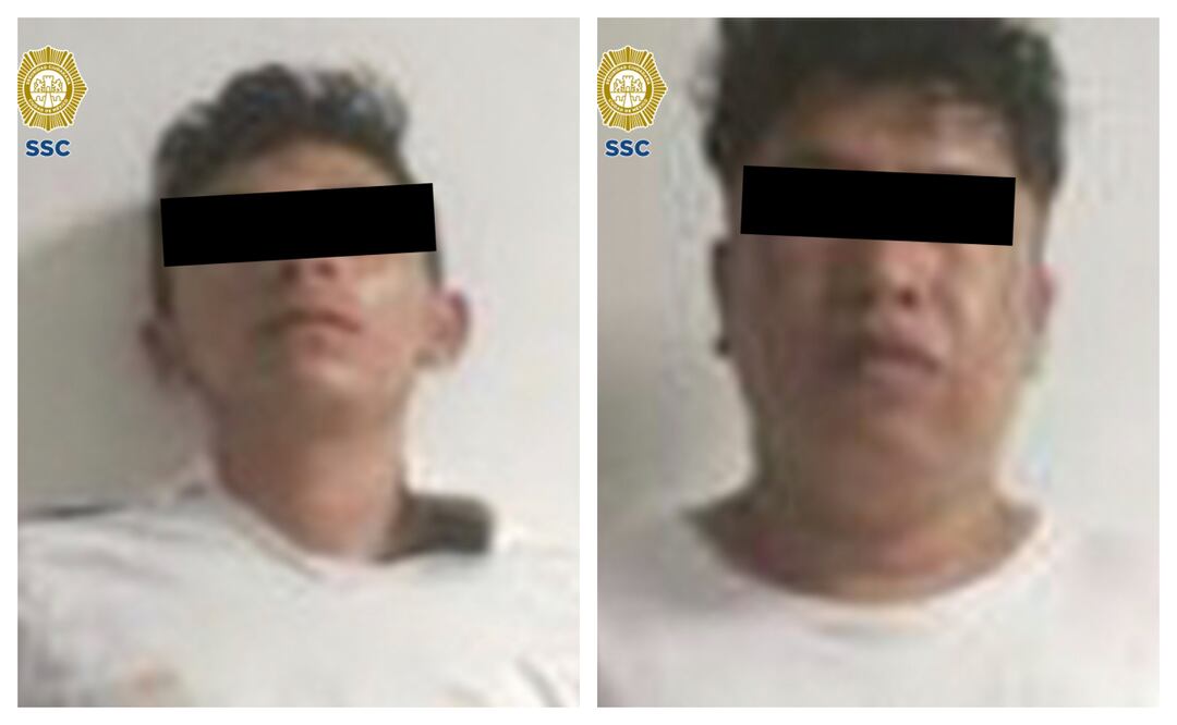 Detienen a dos presuntos responsables de ataque en Iztapalapa; portaban droga y un celular de alta gama. Foto: Especial