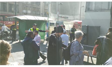 Explosión de mufa en plena avenida Balderas deja un lesionado