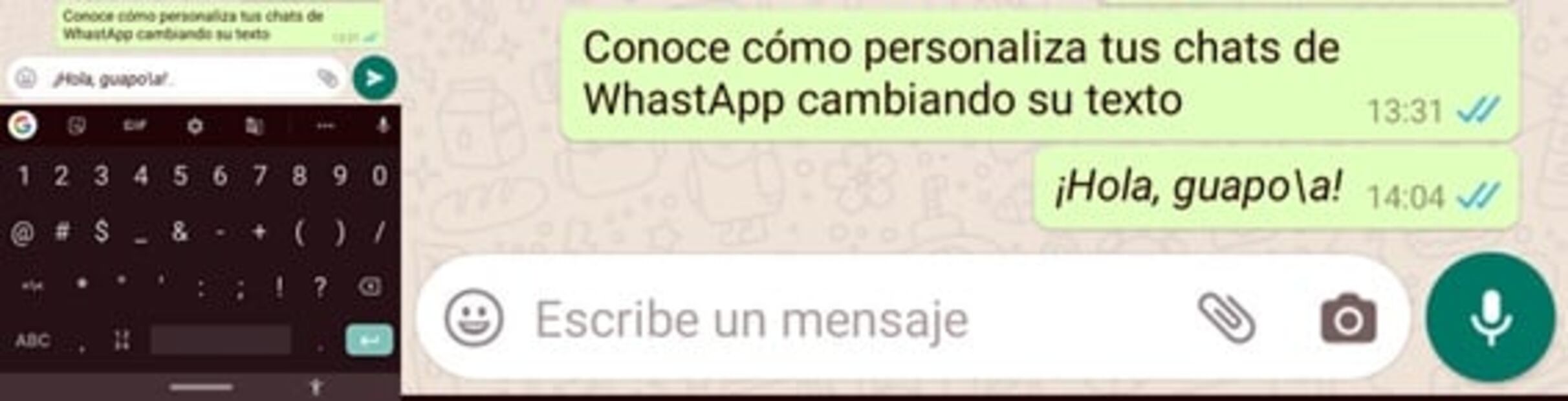 Cómo personalizar tus mensajes de WhastApp