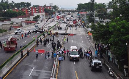 Brota pus del socavón