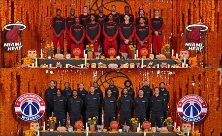 NBA en México: Las estrellas del Miami Heat y de los Washington Wizards posaron con ofrendas por el Día de Muertos