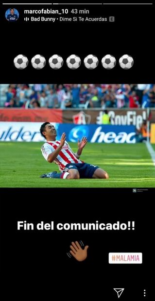 Marco Fabián no se olvida del Atlas 