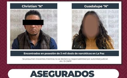 Caen dos personas en Baja California Sur durante operativo; les aseguran 3 mil dosis de metanfetaminas