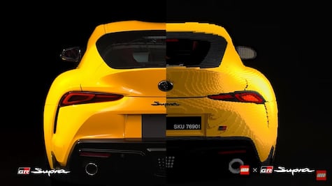 Toyota y LEGO crean un Supra completamente funcional a tamaño real