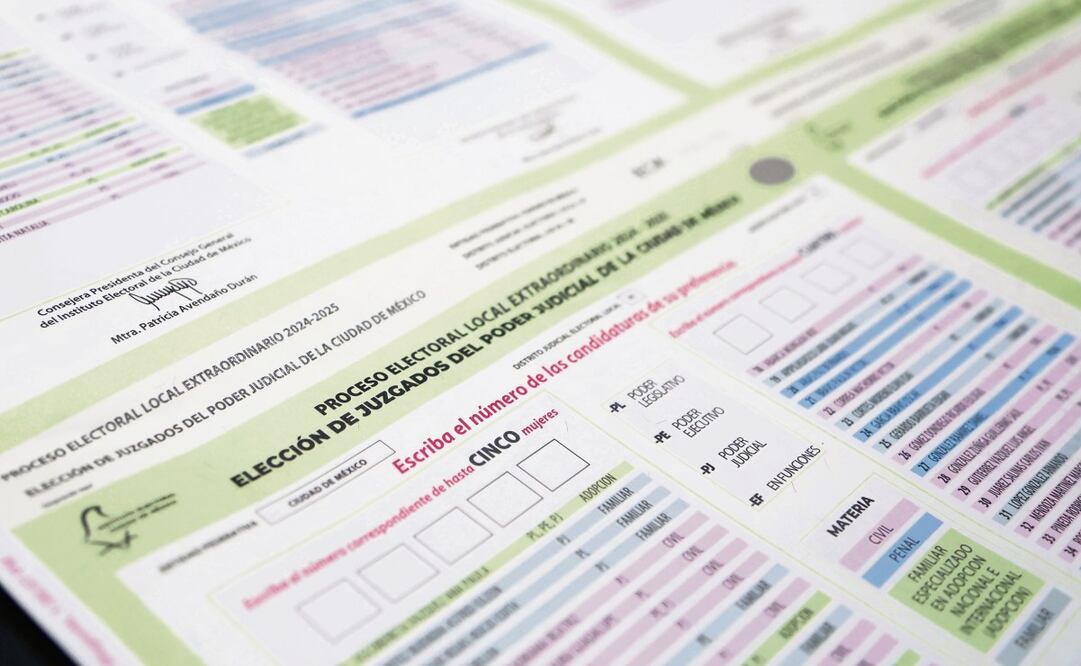 Serán 613 candidaturas las que podrán ser votadas el próximo 1 de junio, de acuerdo con las listas del IECM. (14/04/2025) Foto: Carlos Mejía | El Universal