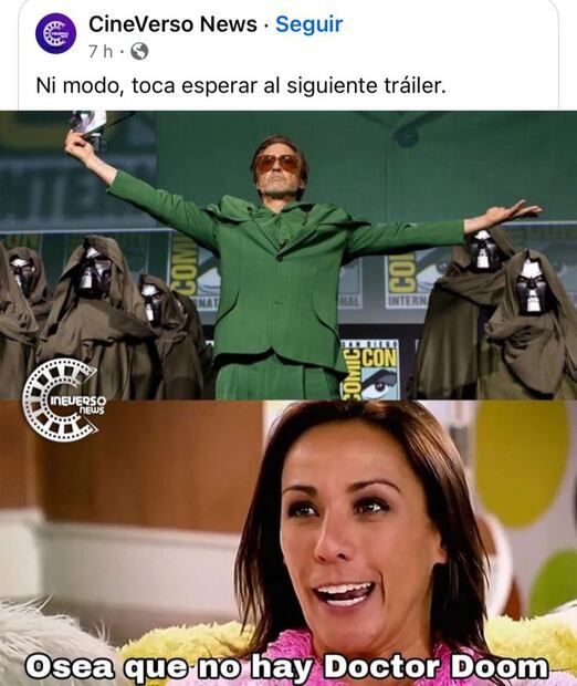 Usuarios celebraron con memes el primer tráiler de la película. Foto: Redes Sociales