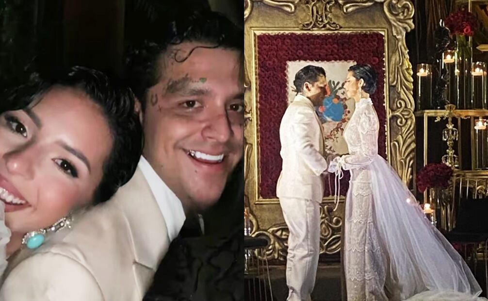 Ángela Aguilar y Christian Nodal contrajeron nupcias, por la vía nupcial, el día de ayer, miércoles 24 de julio. Fotos: Especial