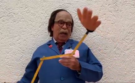 Doctor Chunga combate el coronavirus con su invento "corona vara"