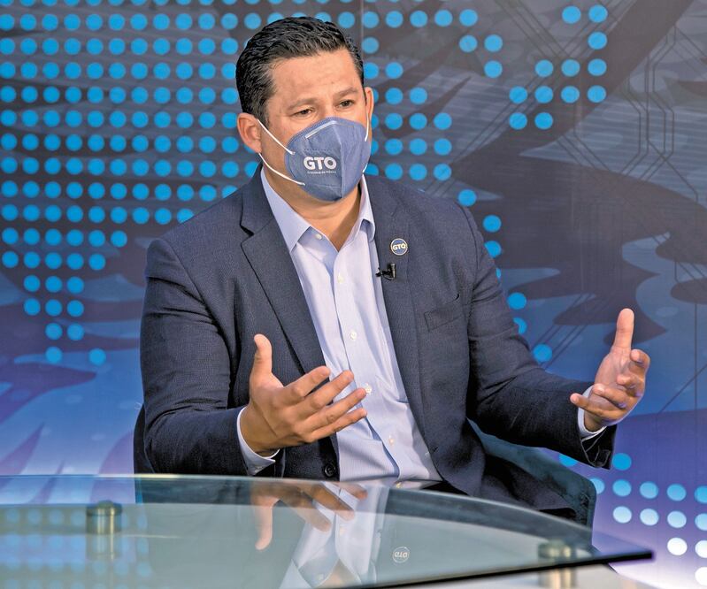 El gobernador Diego Sinhue Rodríguez criticó que se vacune primero a los Siervos de la Nación. ARCHIVO EL UNIVERSAL