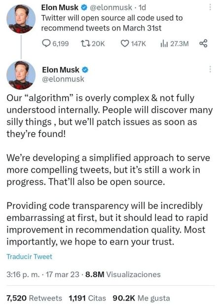 Elon Musk va contra bots: estas son las respuestas que Twitter priorizará